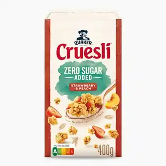 Dekamarkt Quaker cruesli® zero sugar added aanbieding