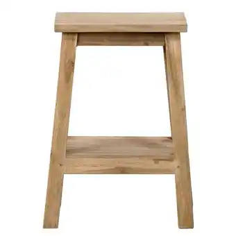 Leen Bakker Bijzettafel mark - naturel - 55x40x30 cm aanbieding