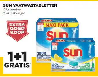 Jumbo Sun vaatwastabletten 1+1 aanbieding