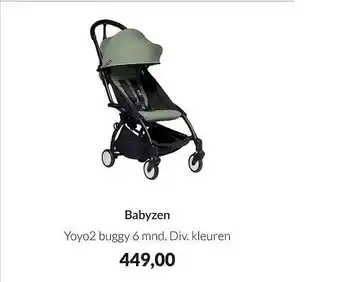 Babypark Babyzen yoyo2 buggy 6 mnd aanbieding