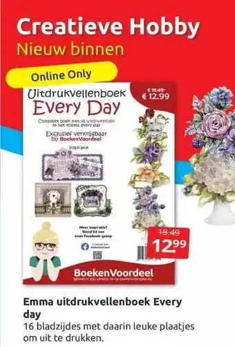 Boekenvoordeel Creatieve hobby emma uitdrukvellenboek every day aanbieding