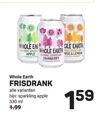 Ekoplaza Whole earth frisdrank aanbieding