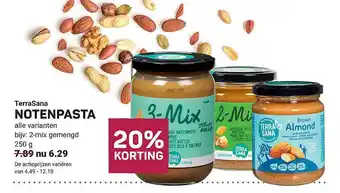 Ekoplaza Terrasana notenpasta aanbieding