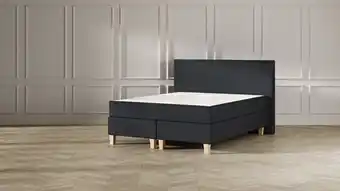 Beter Bed Boxspring emma deluxe classic vlak met gestoffeerd matras en poot naturel aanbieding