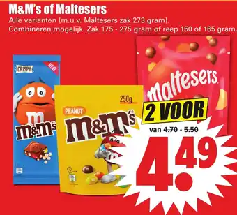 Dirk M&M's en Maltesers 2st aanbieding