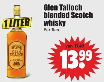 Dirk Glen Talloch Blended Scotch whisky 1L aanbieding