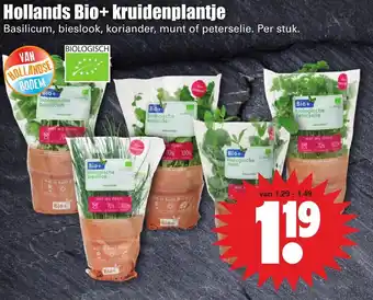 Dirk Hollands Bio+ kruidenplantje aanbieding