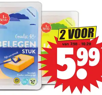 Dirk 48+ kaas 2*450-520g aanbieding