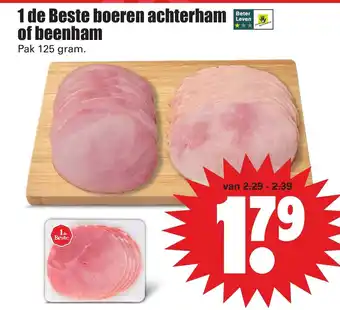 Dirk Boeren achterham of beenham 125g aanbieding