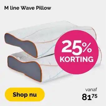 Beter Bed M line wave pillow aanbieding