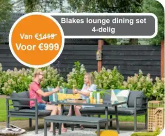 Tuinmeubelland Blakes lounge dining set 4-delig aanbieding