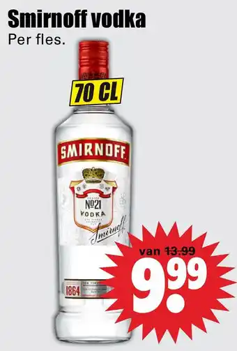 Dirk Şmirnoff vodka aanbieding