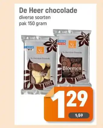 Dagwinkel De Heer Chocolade aanbieding