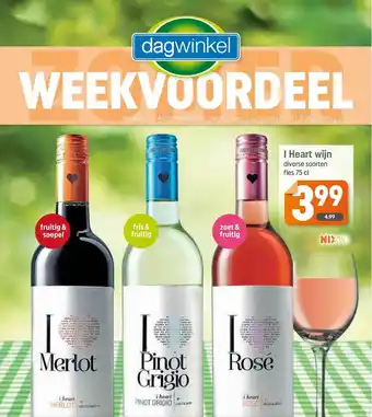 Dagwinkel I Heart Wijn aanbieding