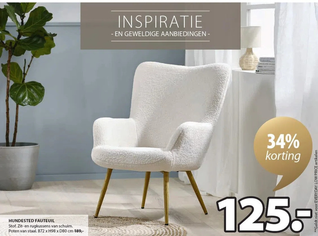 Hundested fauteuil aanbieding bij Jysk