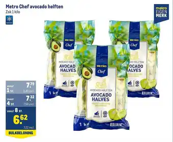 Makro Metro chef avocado helften aanbieding