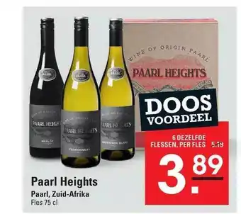 Sligro Paarl heights paarl, zuid-afrika fles aanbieding