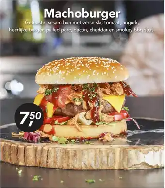 AnyTyme Machoburger aanbieding