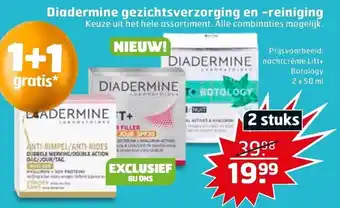 Trekpleister Diadermine gezichtverzorging en -reiniging aanbieding