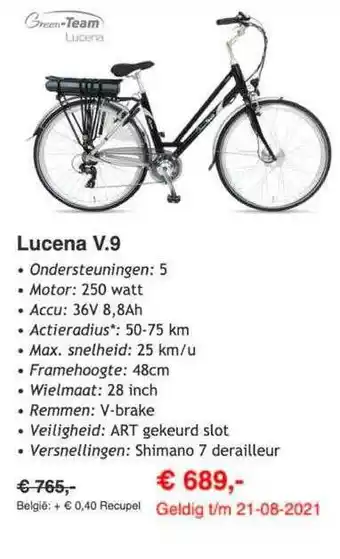 Van Cranenbroek Green-Team Lucena V.9 Fiets aanbieding