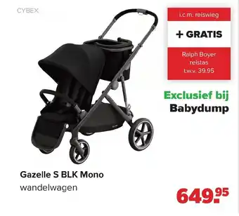 Baby-Dump Gazelle S BLK Mono aanbieding