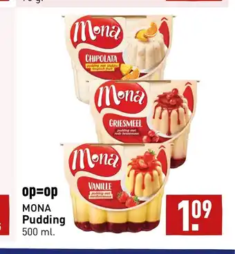 ALDI Mona Pudding 500 ml aanbieding