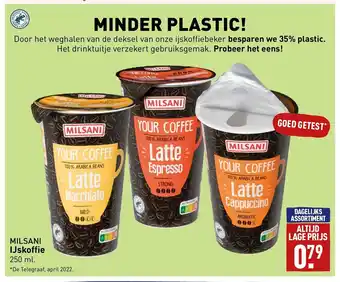 ALDI Milsani IJskoffie 250 ml aanbieding