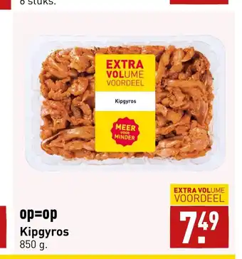 ALDI Kipgyros 850 g aanbieding