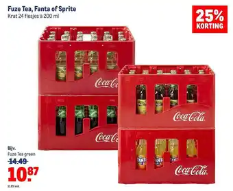 Makro Fuze tea, fanta of sprite aanbieding