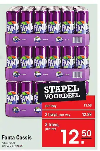 De Kweker Fanta cassis aanbieding