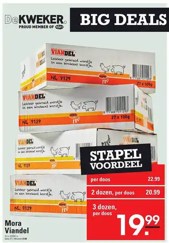 De Kweker Mora viandel aanbieding