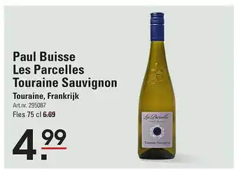 De Kweker Paul buisse les parcelles touraine sauvignon aanbieding