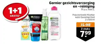 Trekpleister Garnier gezichtsverzoring en -reiniging aanbieding