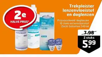 Trekpleister Trekpleister lenzenvloeistof en daglenzen aanbieding