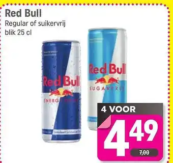 Lekker Makkelijk Red bull aanbieding