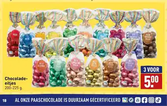 ALDI Chocolade-eitjes 200-225 g aanbieding