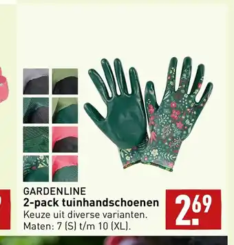 ALDI Gardenline tuinhandschoenen 2-pack aanbieding