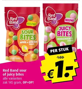 Boni Red band sour of juicy bites aanbieding