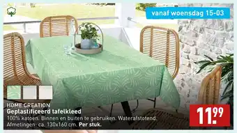 ALDI Home Creation geplastificeerd tafelkleed aanbieding