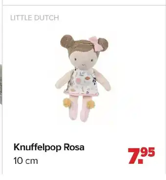 Baby-Dump Knuffelpop Rosa 10 cm aanbieding