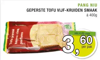 Amazing Oriëntal Pang niu geperste tofu vijf-kruiden smaak aanbieding