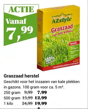 TuinWereld Graszaad herstel aanbieding