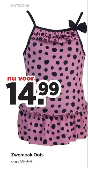 Baby-Dump Zwempak Dots aanbieding