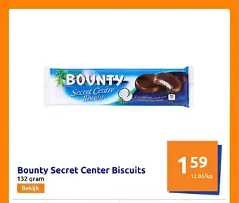 Action Bounty Secret Center Biscuits 132 gram aanbieding