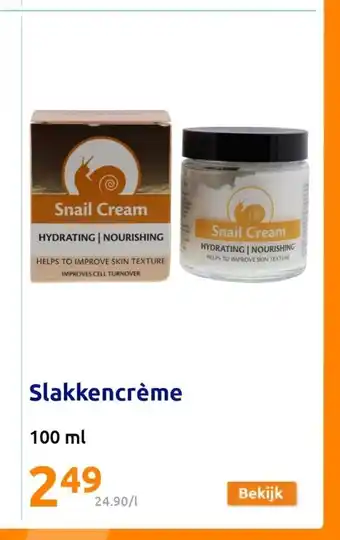 Action Slakkencreme 100 ml aanbieding