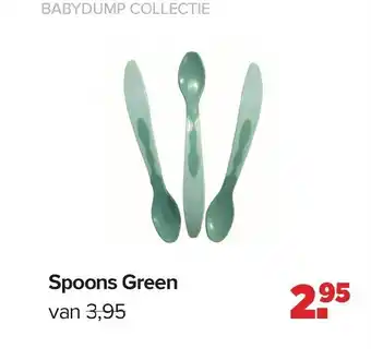 Baby-Dump Spoons Green aanbieding