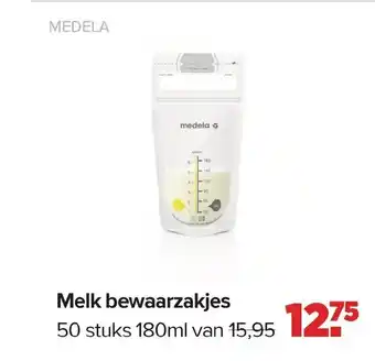 Baby-Dump Melk bewaarzakjes 180ml aanbieding