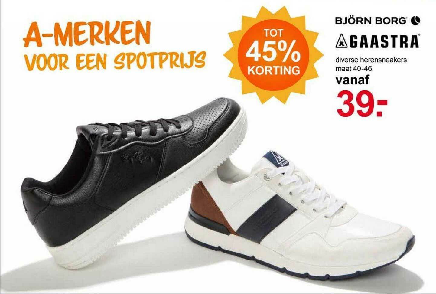 Björn Borg Gaastra Diverse Herensneakers Tot 45% Korting aanbieding bij  Scapino