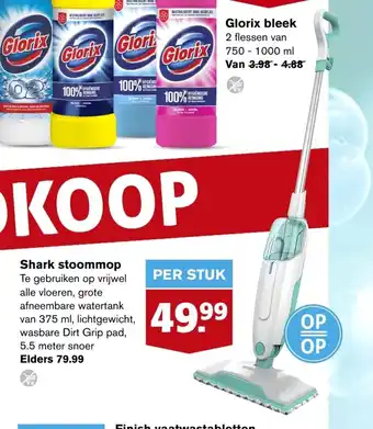 Hoogvliet Shark stoommop aanbieding