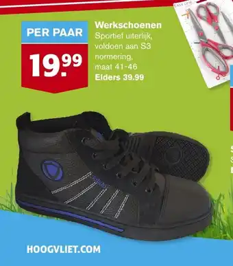 Hoogvliet Werkschoenen maat 41-46 aanbieding